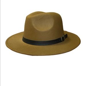 Tan Fedora Style Hat
